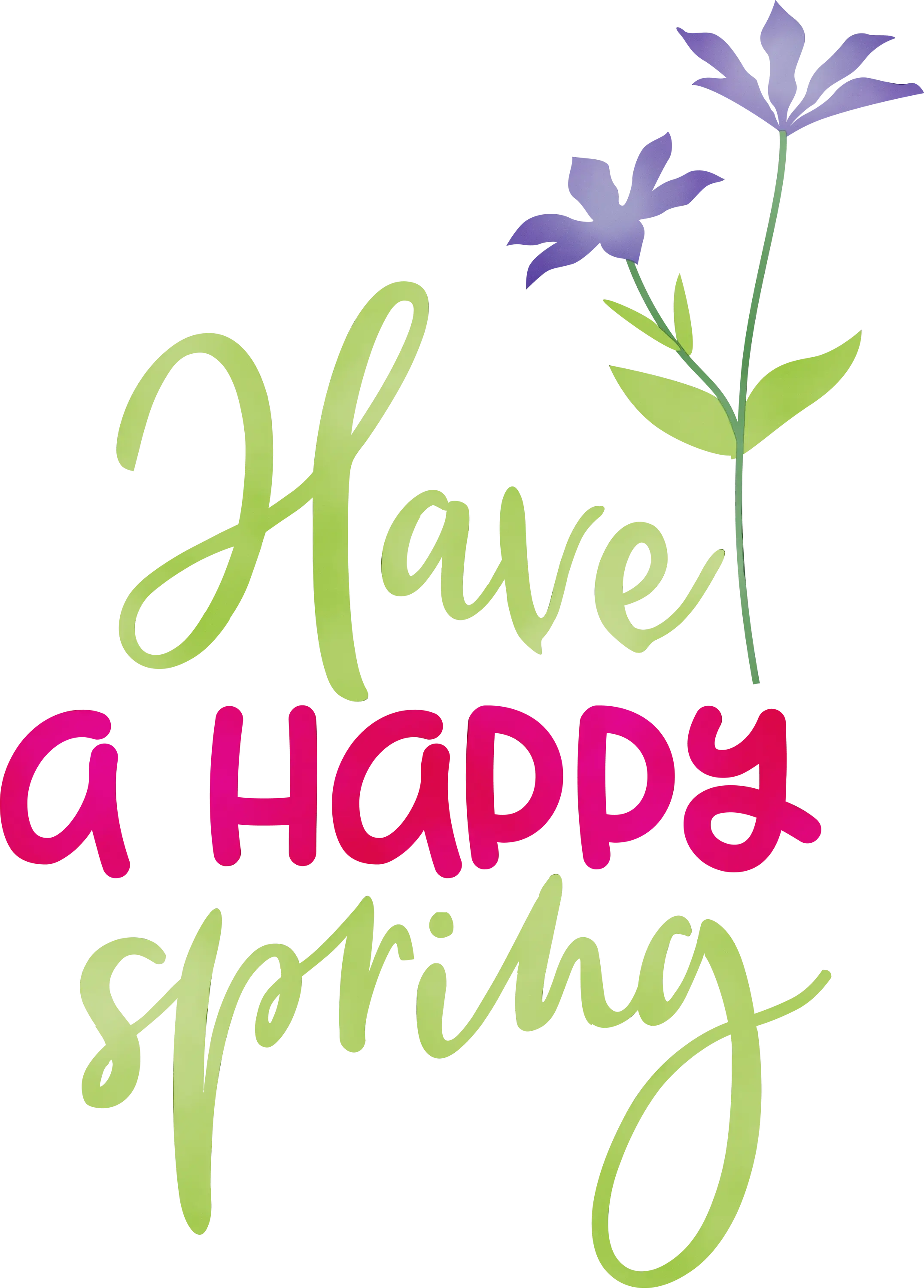 Have a Happy Spring with Purple Flowers