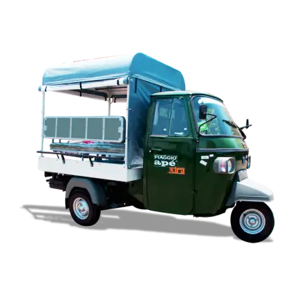 Green Auto Rickshaw with Canopy