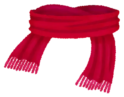 Red Scarf for Winter