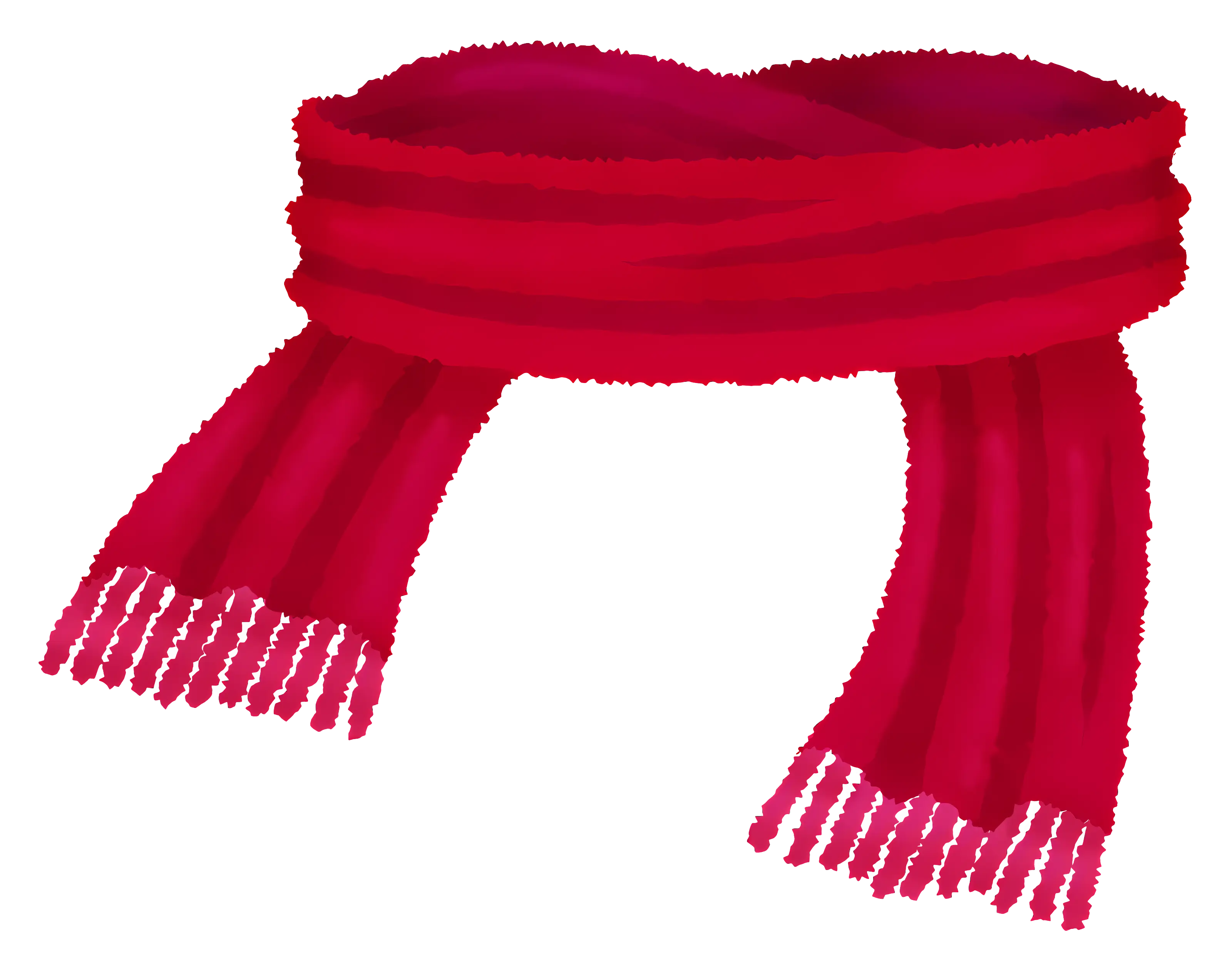 Red Scarf for Winter