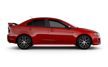 Red Sports Sedan Vehicle