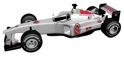 Silver Formula One Racing Car