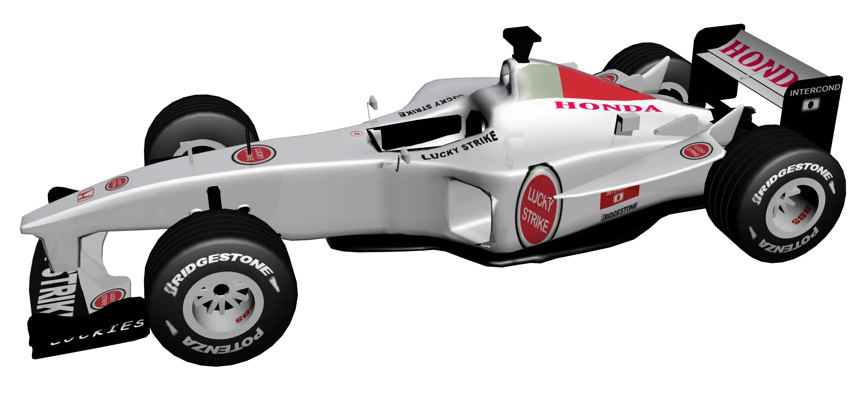 Silver Formula One Racing Car