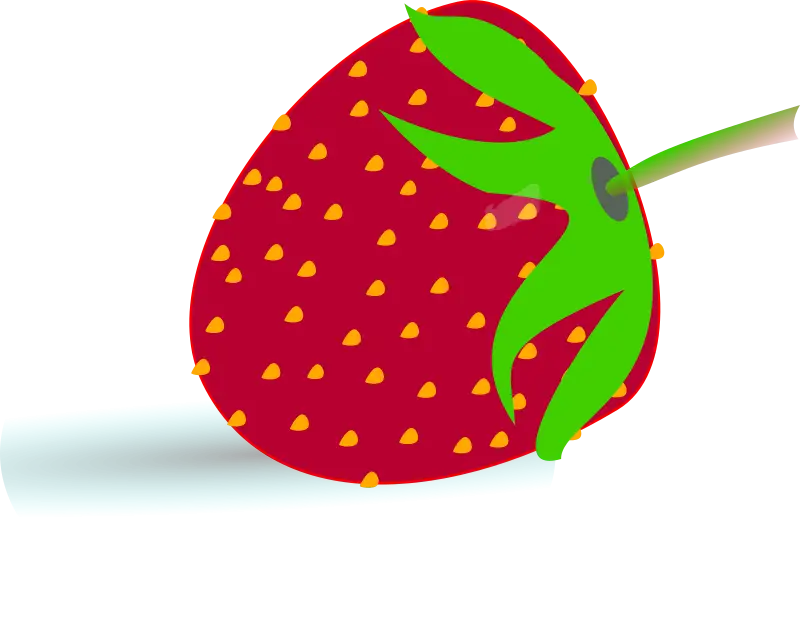 Fresh Red Strawberry Illustration