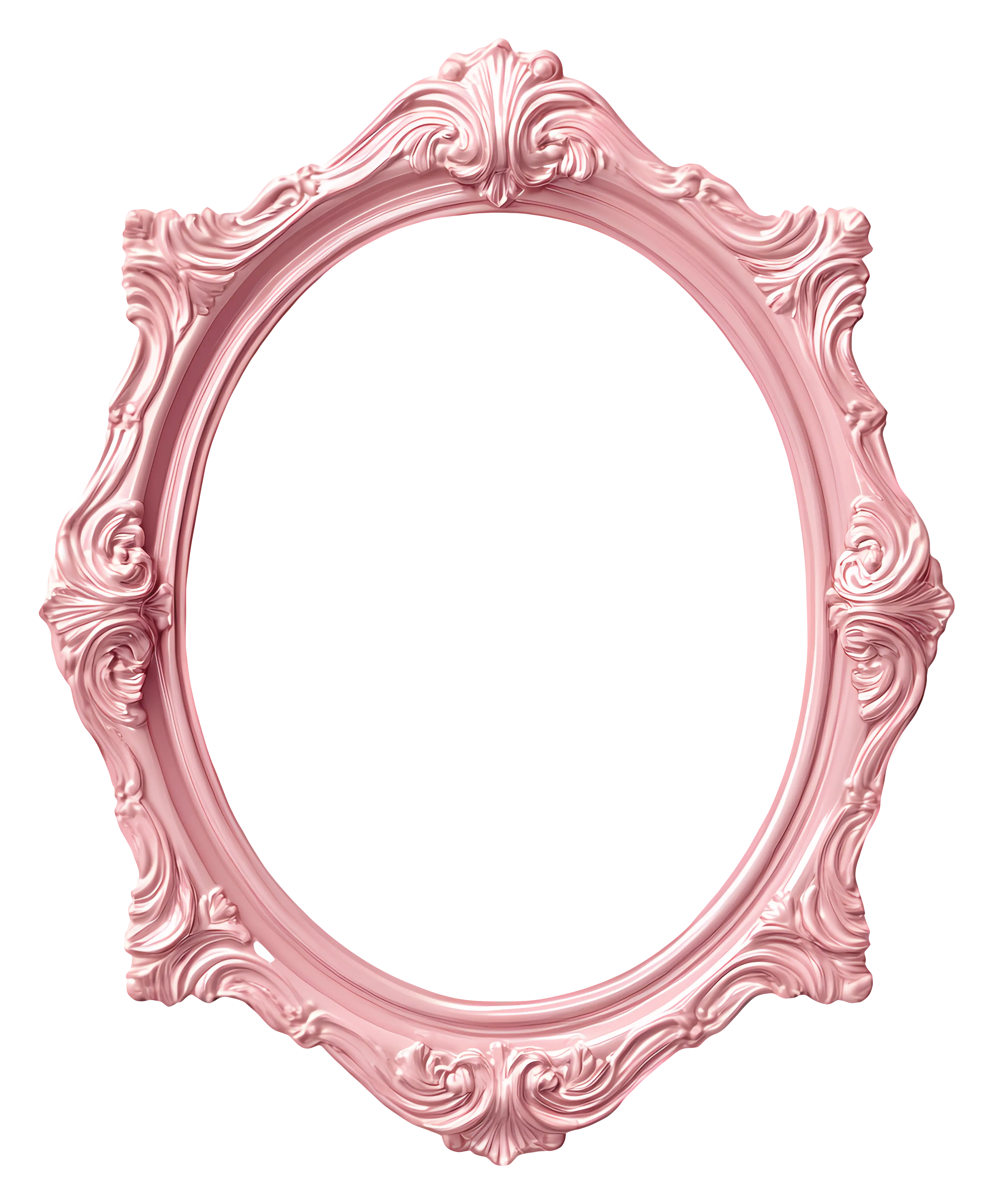 Pink Ornate Frame for Decorative Purposes
