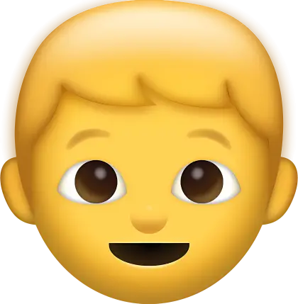 Smiling Boy Emoji Illustration