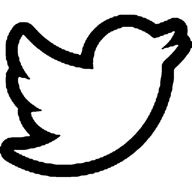 Black Bird Outline Logo