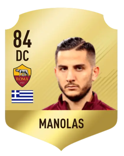 Manolas Football Player Card