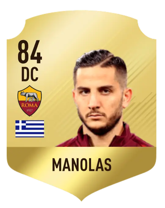 Manolas Football Player Card