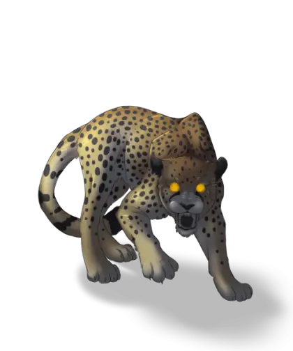 Fierce Leopard with Glowing Eyes