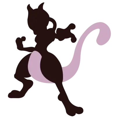 Mewtwo Silhouette from Pokemon