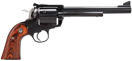 Single-Action Revolver with Long Barrel