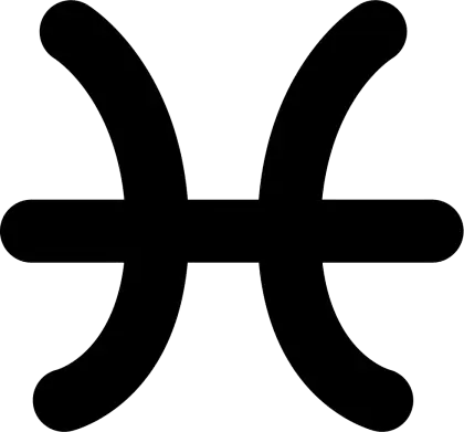 Pisces Zodiac Symbol Design