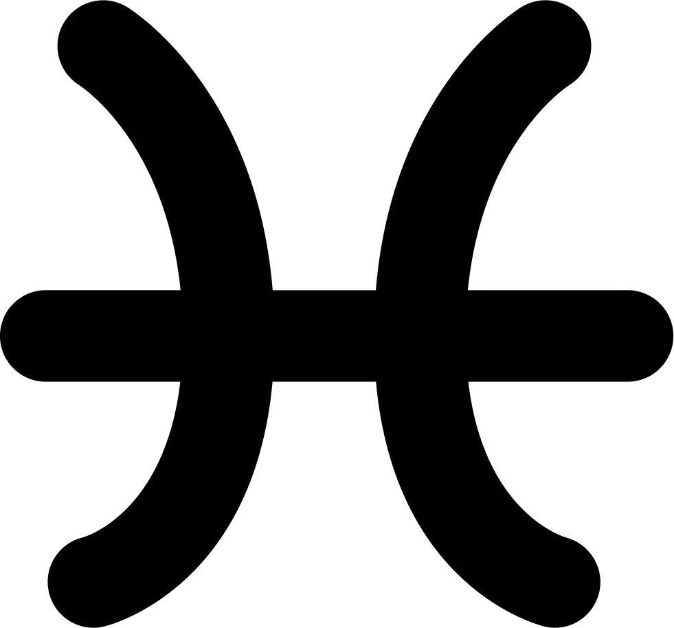 Pisces Zodiac Symbol Design
