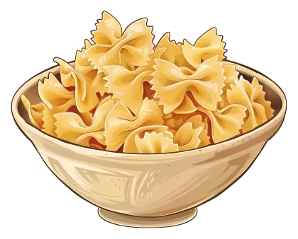 Bowl of Bowtie Pasta