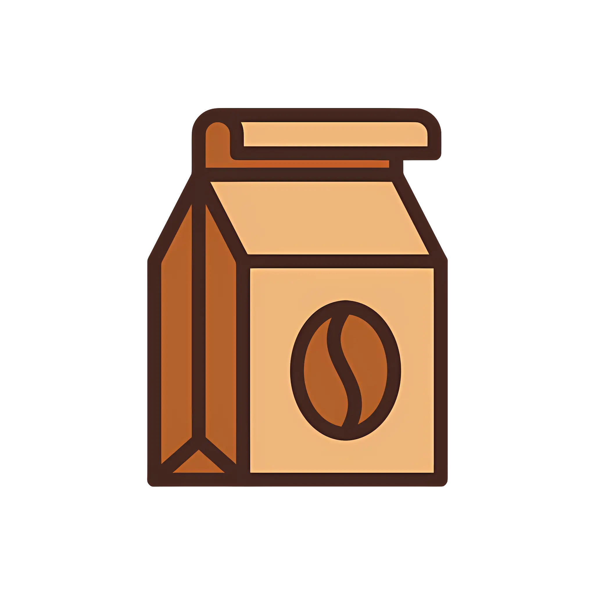 Simple Coffee Bag with Bean