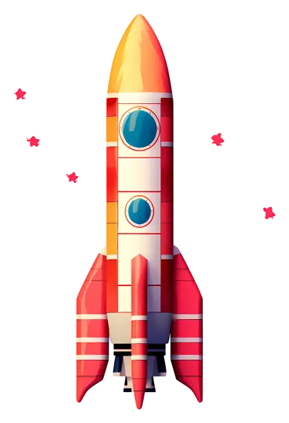 Colorful Rocket Illustration
