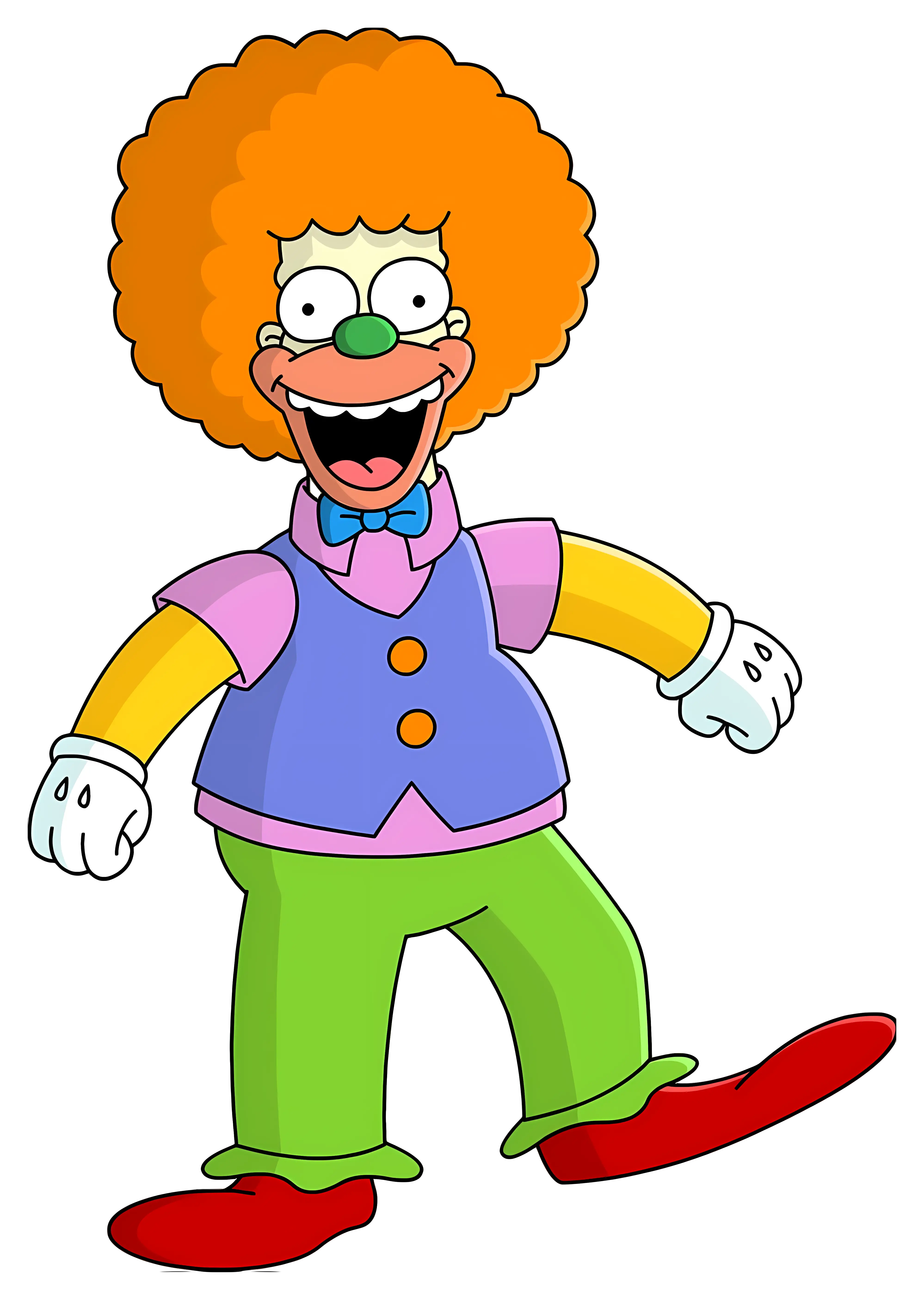Colorful Cartoon Clown