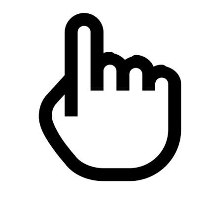 Hand Cursor Icon for Digital Use