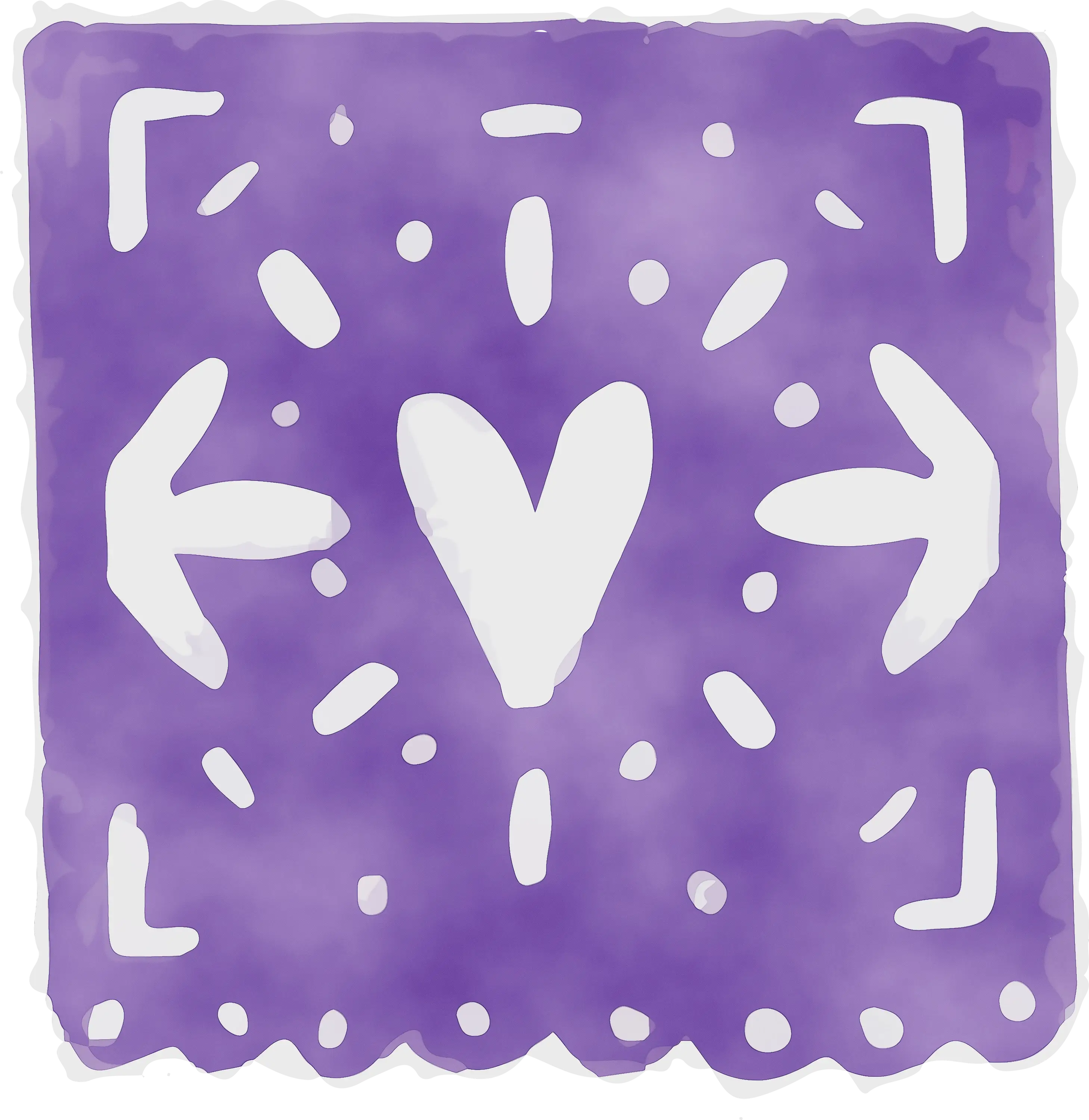 Purple Decorative Paper Cutout