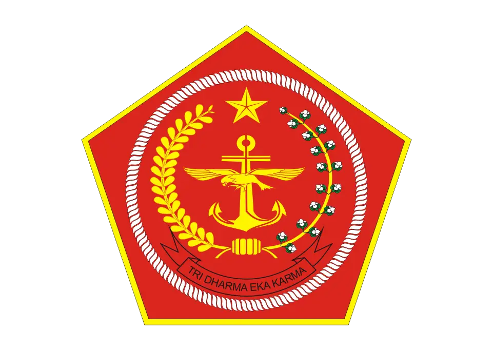 Red Military Insignia Emblem