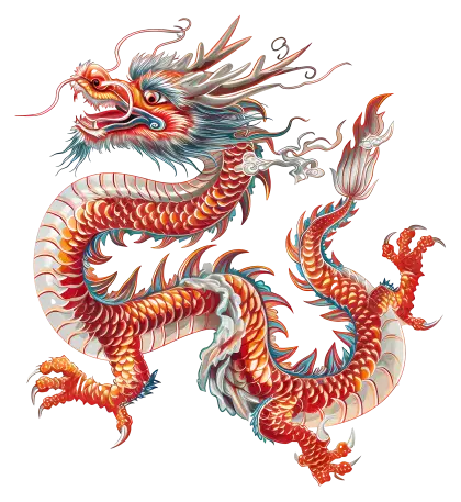 Red Chinese Dragon Artwork