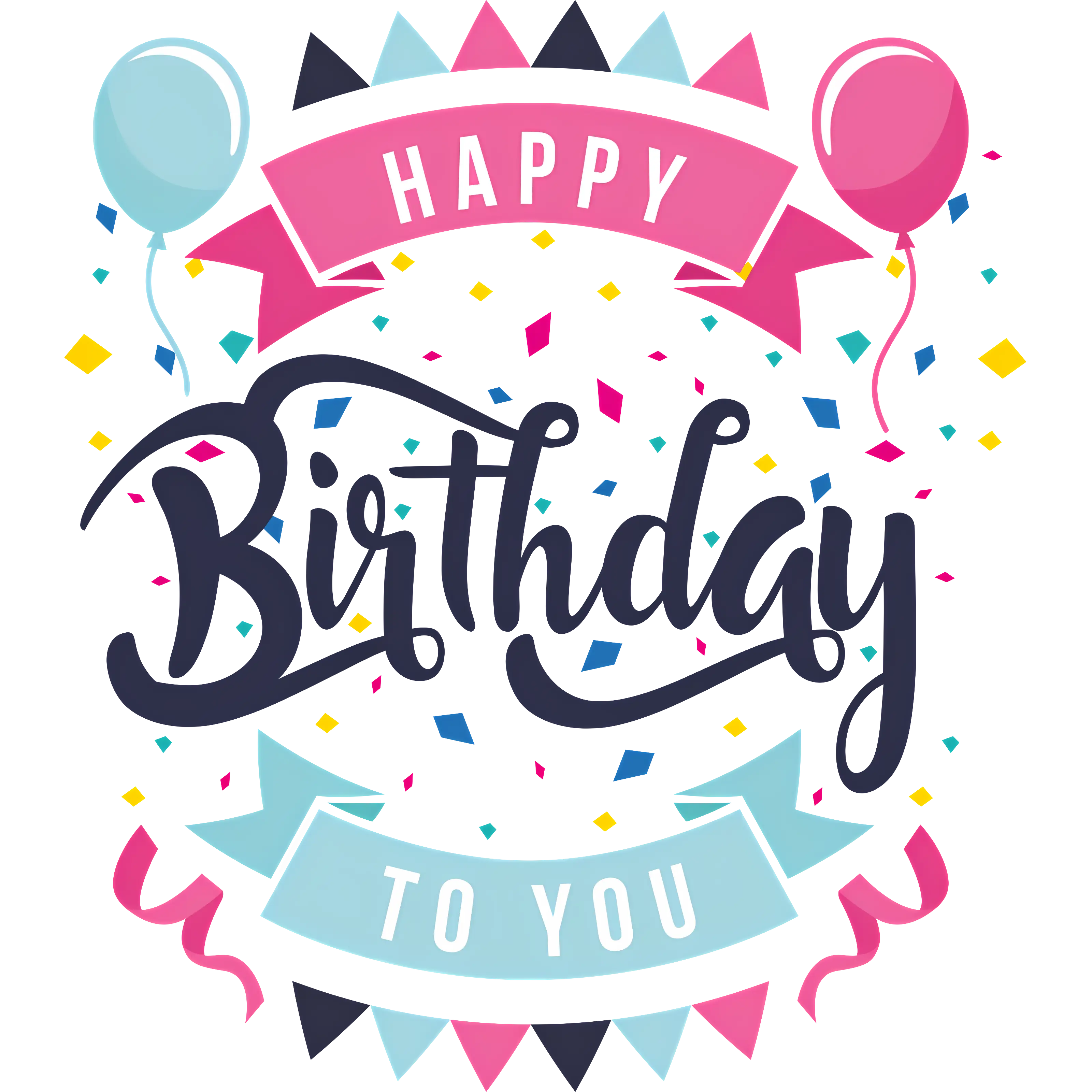 Happy Birthday Colorful Banner