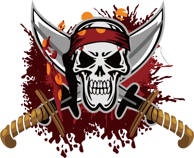 Pirate Skull with Swords