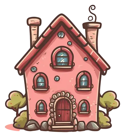 Cute Fantasy Style Cartoon House