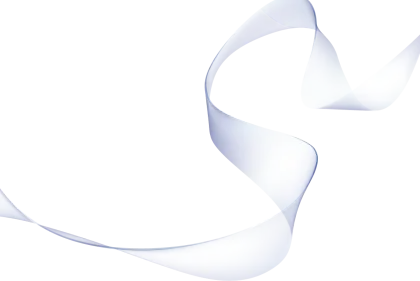 Flowing White Ribbon Design