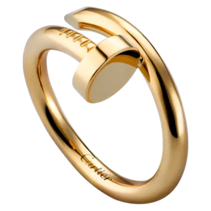 Gold Nail Ring with Modern Design