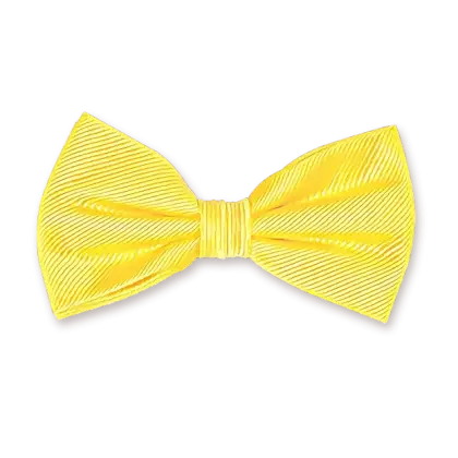 Bright Yellow Decorative Bow Tie