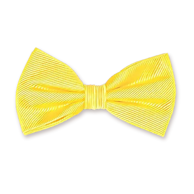Bright Yellow Decorative Bow Tie