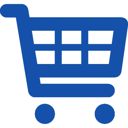 Blue Shopping Cart Icon