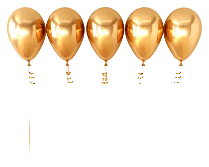 Gold Balloons for Celebration Decor