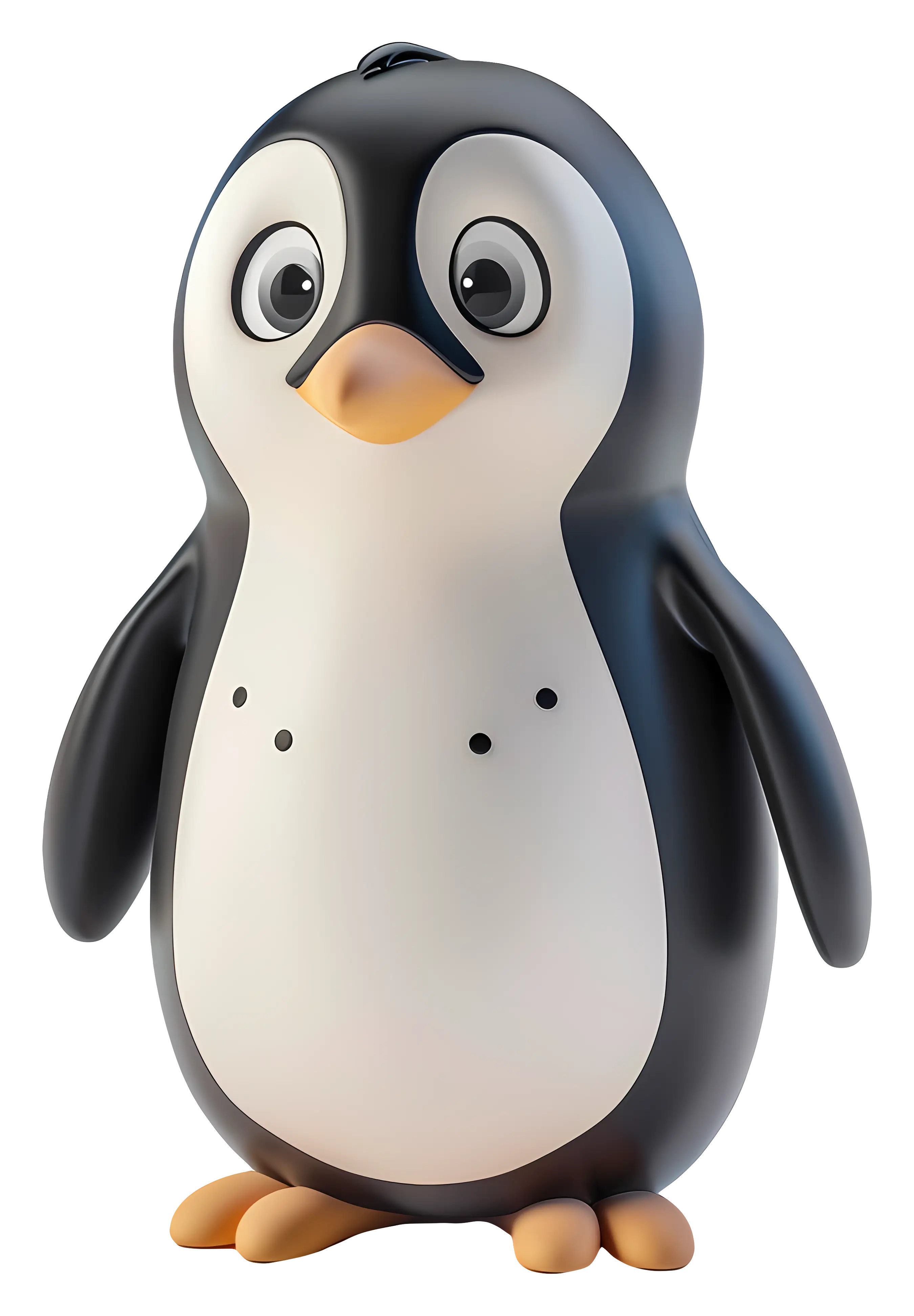 Adorable Cartoon Penguin Character Illustration