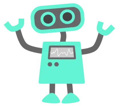 Cute Robot Cartoon Illustration