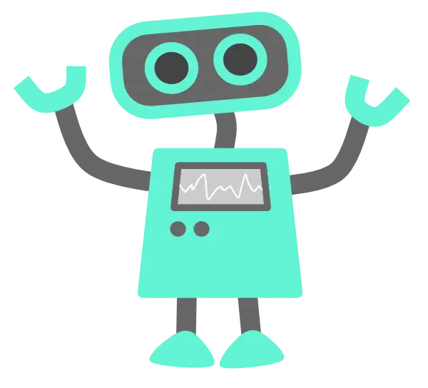 Cute Robot Cartoon Illustration