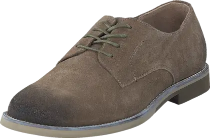 Brown Suede Lace-Up Shoe