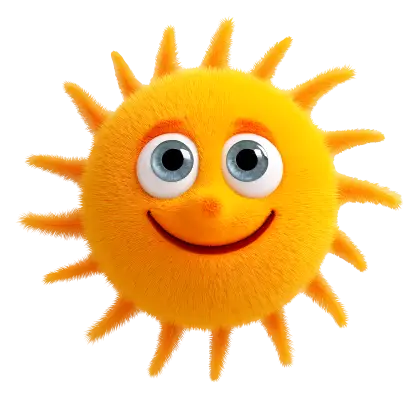 Smiling Cartoon Sun