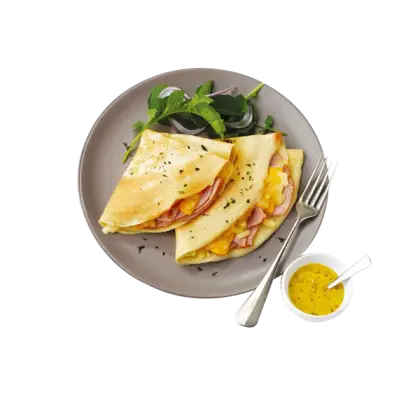 Delicious Crepes on Plate