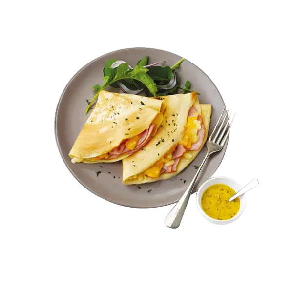 Delicious Crepes on Plate