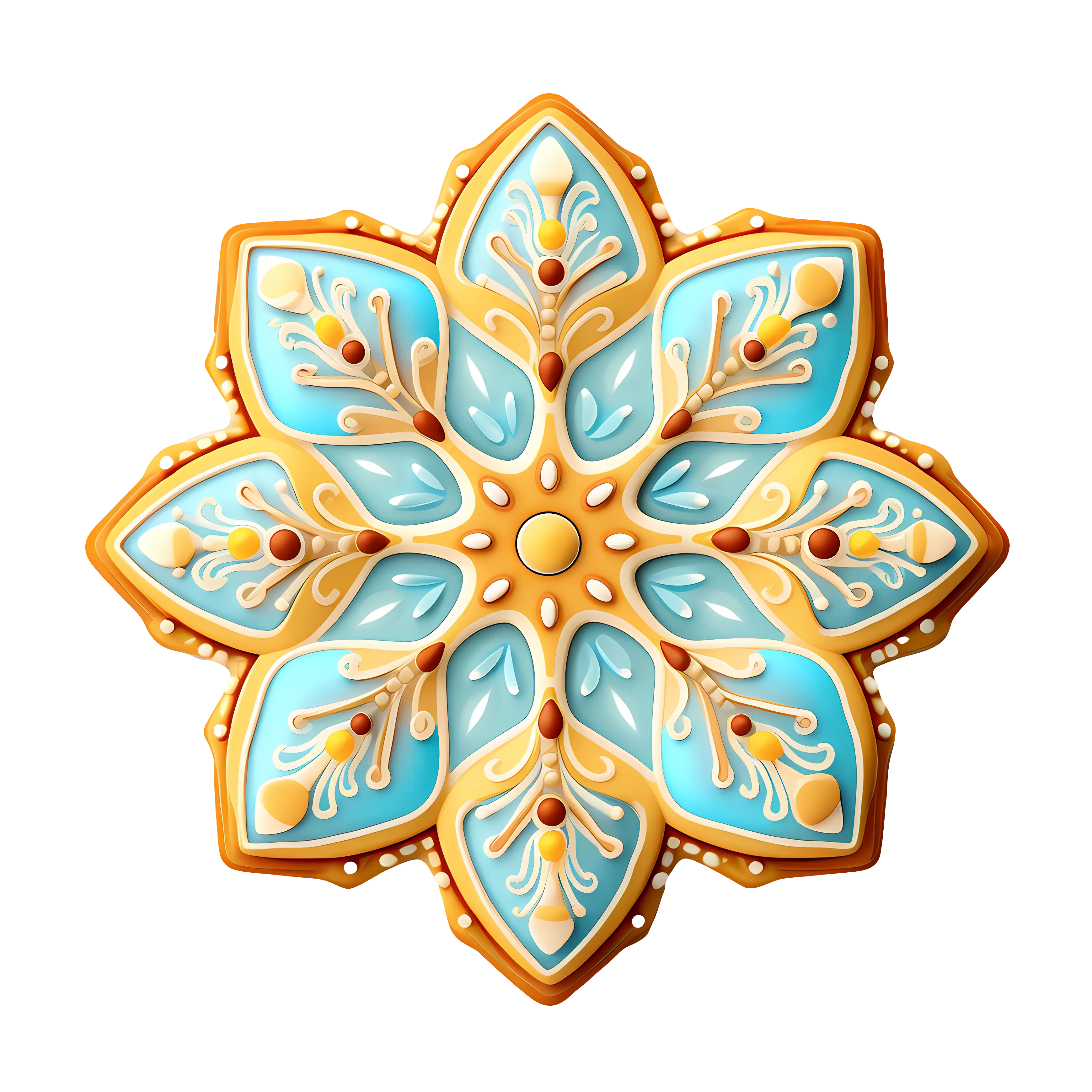 Beautifully Decorated Festive Cookie
