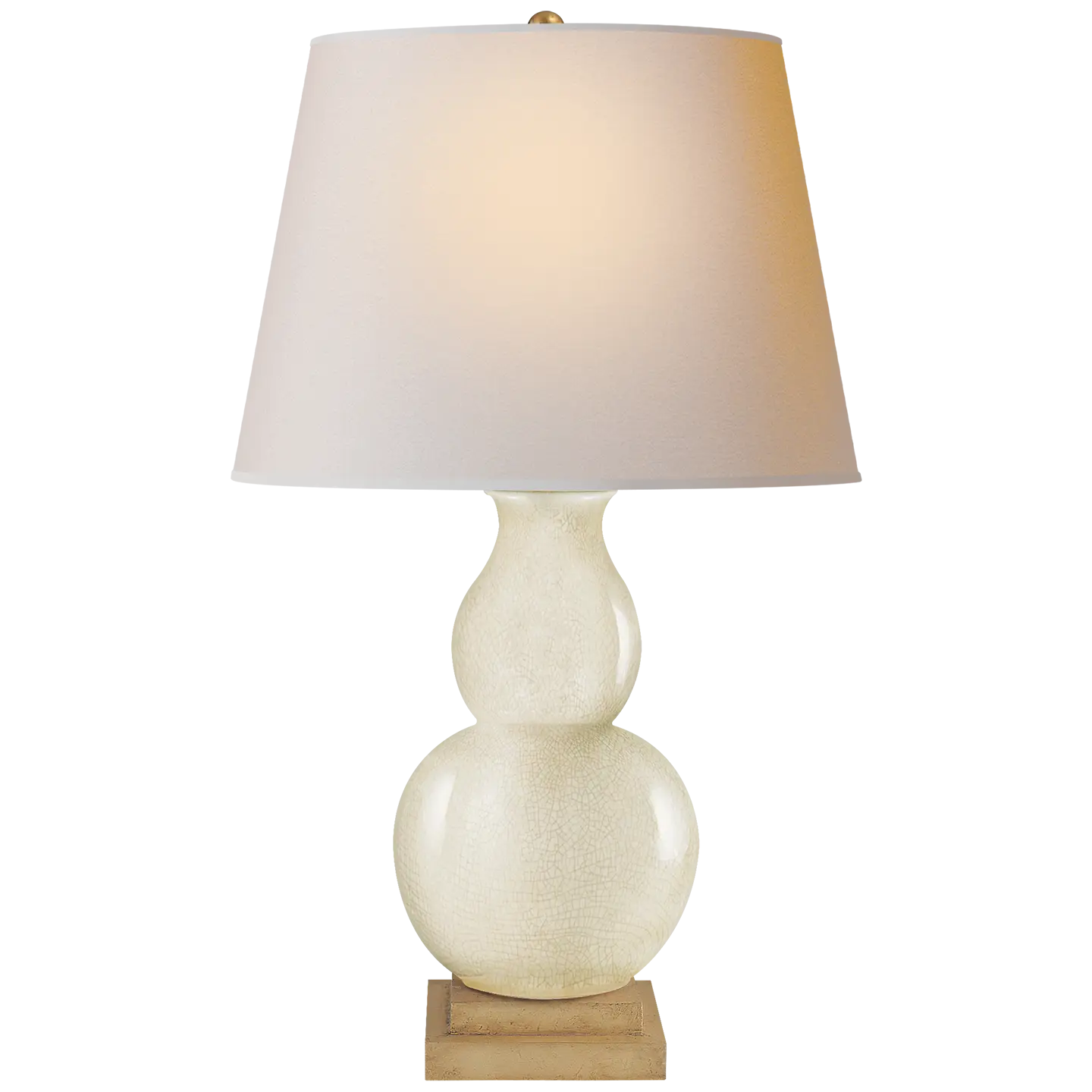 Table Lamp with White Shade