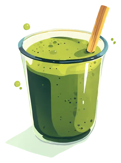 Green Smoothie in Glass