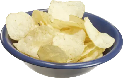 Bowl of Crispy Potato Chips