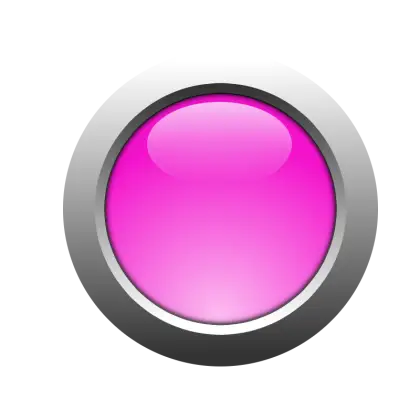 Pink Button Icon with Glossy Design