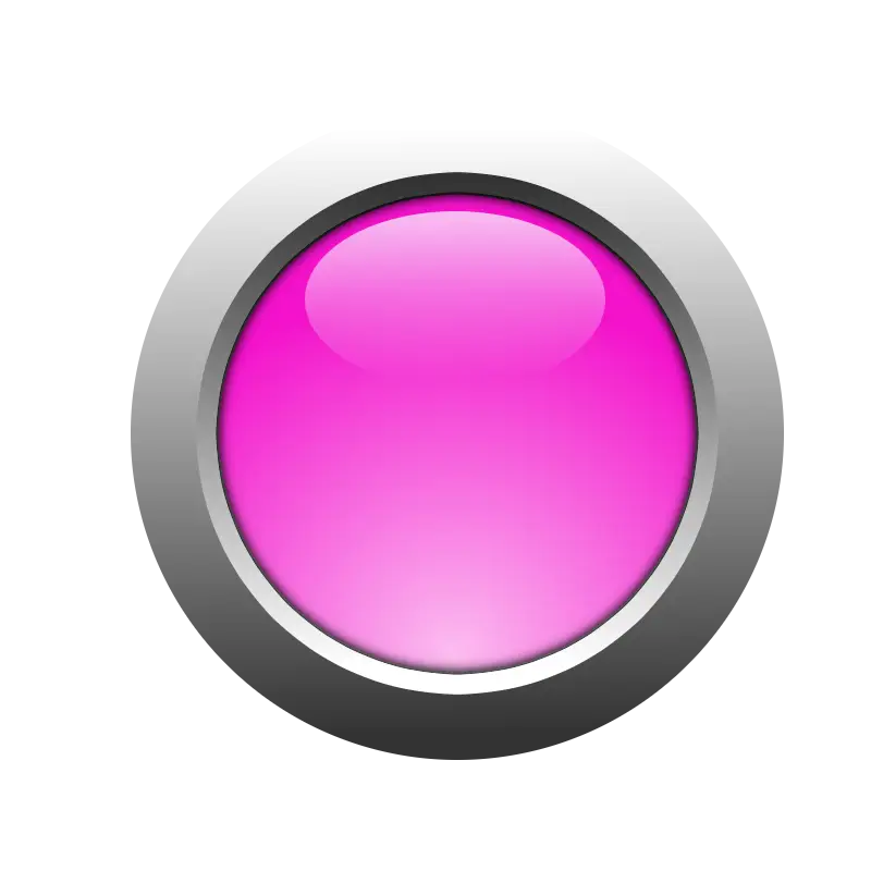Pink Button Icon with Glossy Design