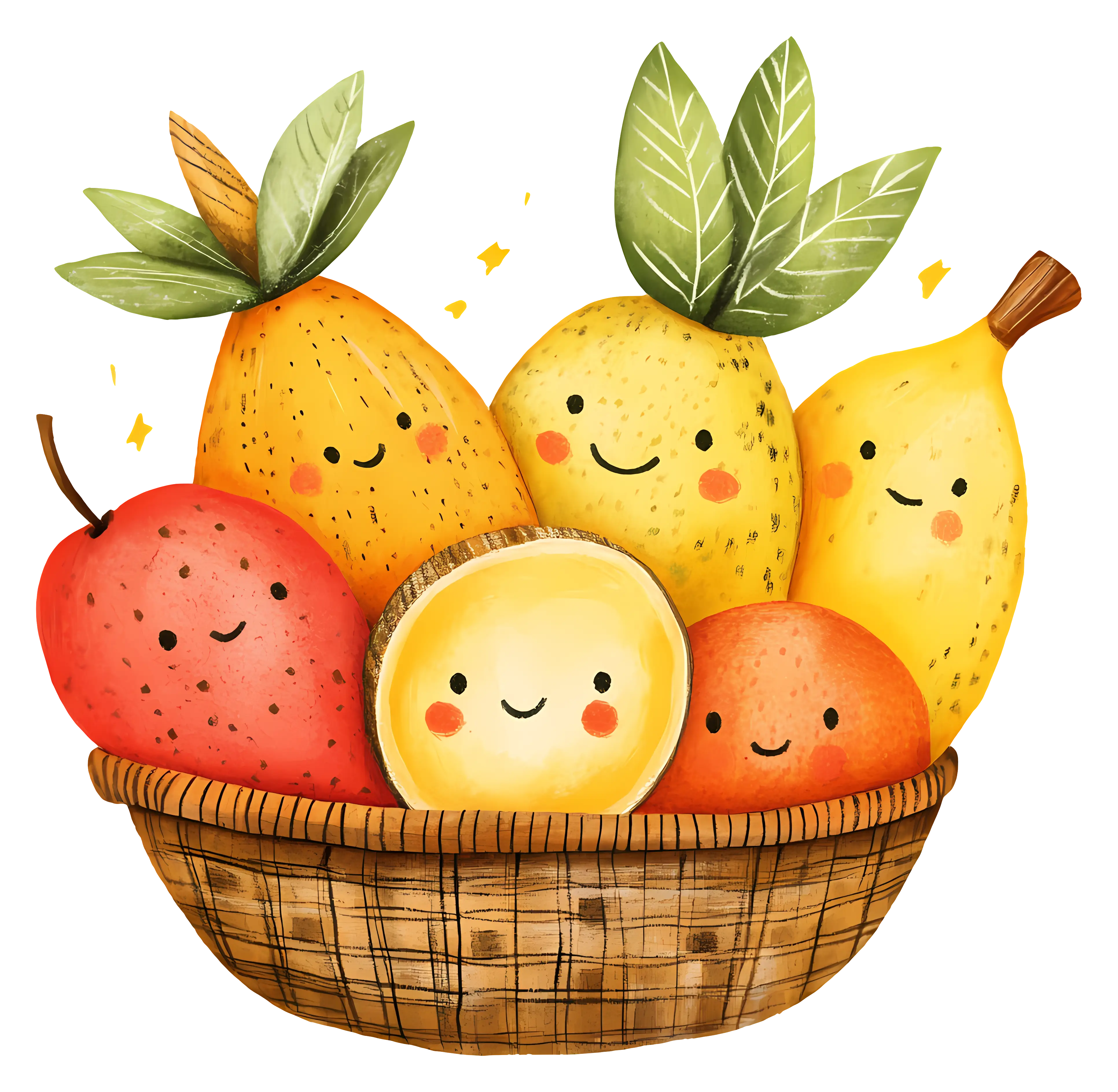 Smiling Fruit Basket