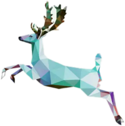 Abstract Geometric Deer Illustration